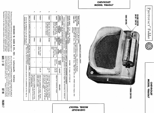 986067 ; Chevrolet Div. (ID = 466331) Radio