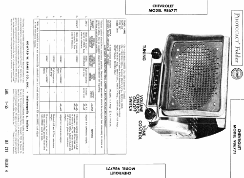 986771; Chevrolet Div. (ID = 466378) Car Radio