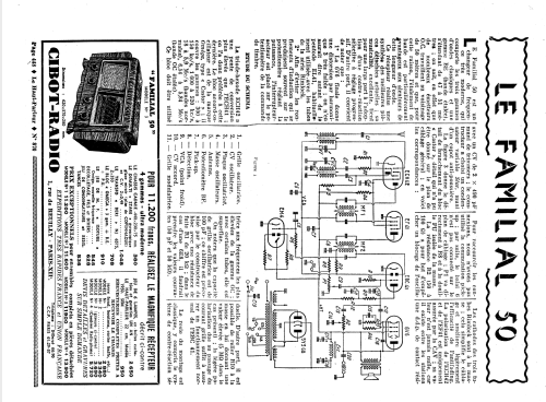 Familial 50; Cibot Radio; Paris (ID = 1739005) Radio