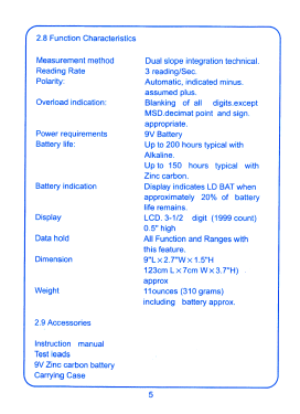 Digital Clamp Meter 266; CIE, Chung (ID = 2917009) Equipment