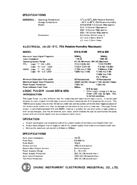 Logic Probe 610B; CIE, Chung (ID = 2918291) Equipment