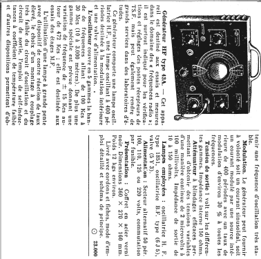 Generateur HF 43A; CIT - Centro de (ID = 252877) Ausrüstung