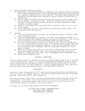 R/C Transmitter FL,FLX; Citizen-Ship Radio (ID = 2879610) Amateur-T