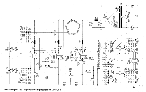 Trägerfrequenz-Pegelgenerator GF3; Clamann & Grahnert; (ID = 650777) Equipment