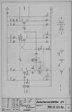 Zwischenverstärker Präciton 20 ZV; Clamann & Grahnert; (ID = 3074603) Ampl/Mixer