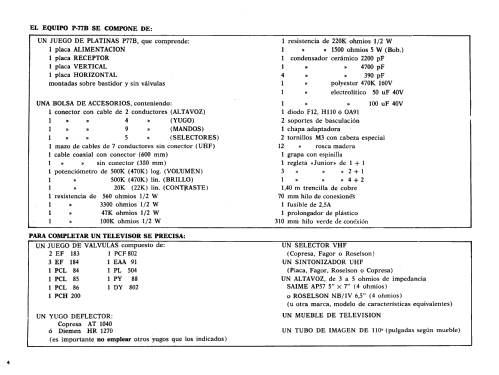 P77B; Clarivox, S.A., (ID = 2394388) Television