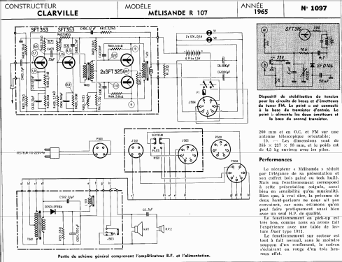 Melisande R107 FM; Clarville CSF; Paris (ID = 276739) Radio