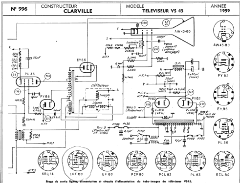 VS43; Clarville CSF; Paris (ID = 287758) Television