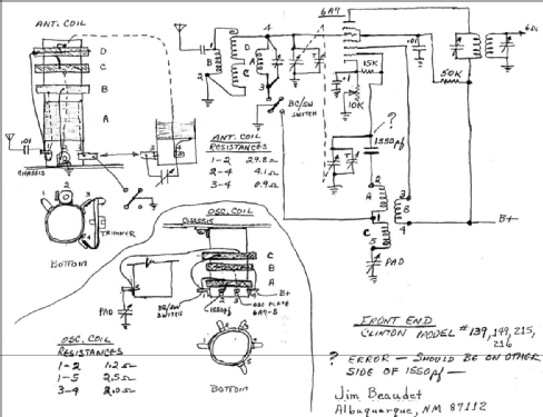 139 ; Clinton Mfg.Co.; (ID = 2158455) Radio