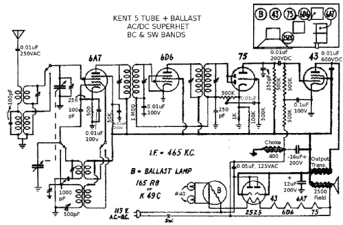 Kent Unknown3; Clinton Mfg.Co.; (ID = 2497783) Radio