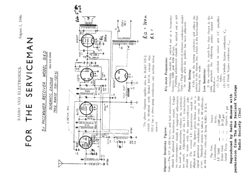 Pacemaker 516; Cromwell, Gulbransen (ID = 2740353) Radio