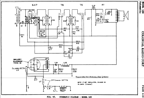 150 ; Colonial Radio Co.; (ID = 718067) Car Radio