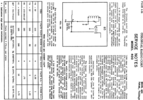 400 ; Colonial Radio Co.; (ID = 718620) Radio