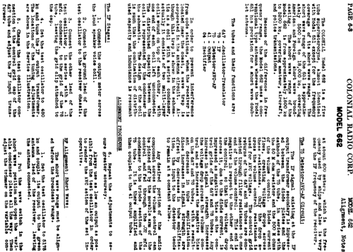 662 ; Colonial Radio Co.; (ID = 720697) Radio