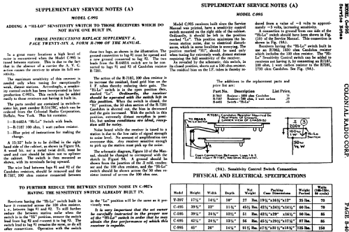 C-495 ; Colonial Radio Co.; (ID = 717664) Radio