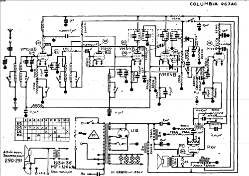 467-AC; Columbia Graphophone (ID = 1196674) Radio
