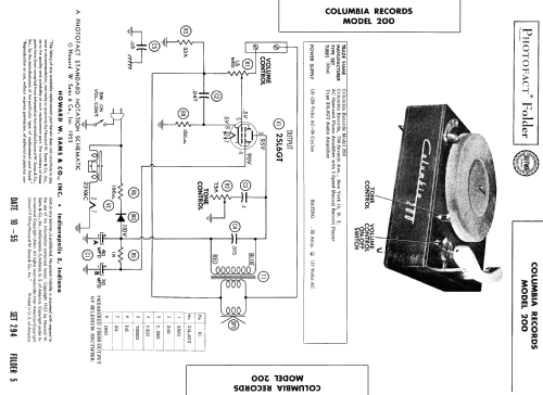 Columbia 200 ; CBS-Columbia Inc.; (ID = 467683) Reg-Riprod