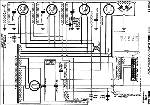 SG-5 AC-5-30; Columbia Radio Co.; (ID = 705586) Radio