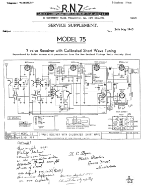 Columbus 75; Columbus Brand; (ID = 2852735) Radio