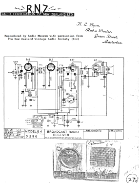 The Challenger 84; Columbus Brand; (ID = 2799499) Radio