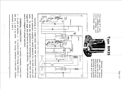 Radio coil RM3S; Colvern, Romford (ID = 719192) Radio part