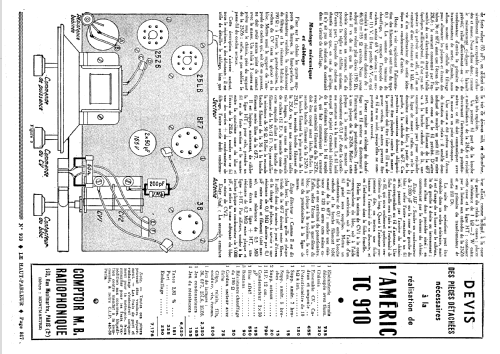 Americ TC910; Comptoir MB (ID = 2569495) Radio