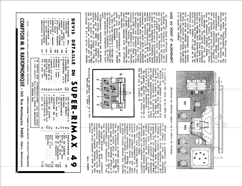 Rimax 49; Comptoir MB (ID = 2650565) Radio