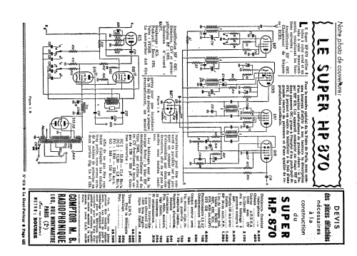 HP870; Comptoir MB (ID = 1739018) Radio