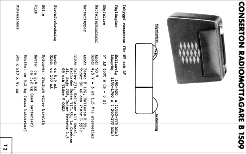 Conserton B1509 Ch= T2; Stern & Stern (ID = 1571453) Radio