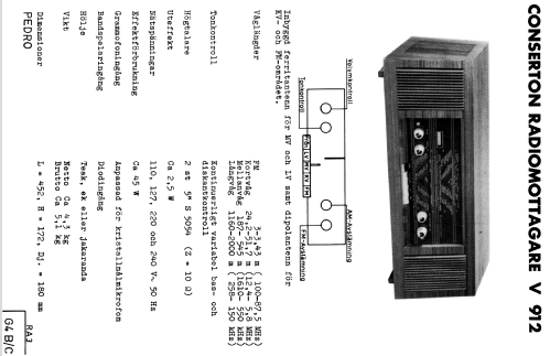 Conserton Pedro V912; Stern & Stern (ID = 1581629) Radio