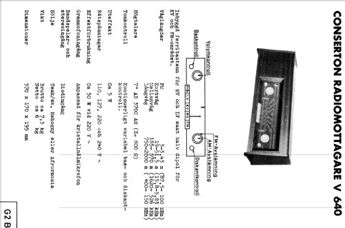 Conserton V640; Stern & Stern (ID = 1579993) Radio