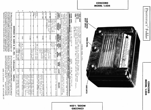 1-504 ; Concord Radio Corp.; (ID = 470942) Radio