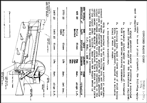 Console Radio - Phonograph 1-704; Concord Radio Corp.; (ID = 280204) Radio