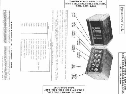 Concord 2-200; Concord Radio Corp.; (ID = 471270) Ampl/Mixer