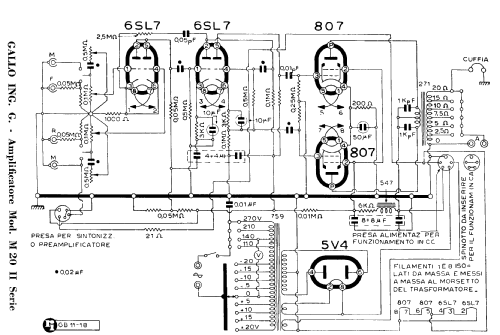 M-20 II Serie; Condor Ing. Gallo; (ID = 962340) Ampl/Mixer