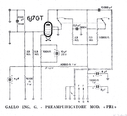 Preamplificatore PR1; Condor Ing. Gallo; (ID = 2592128) Ampl/Mixer