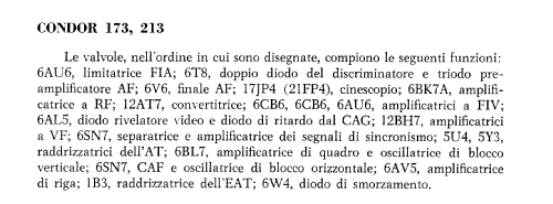 Televisori 173 , 213 ; Condor Ing. Gallo; (ID = 2945154) Television