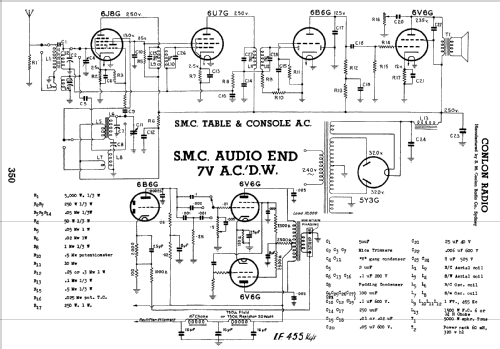 S.M.C. Table 5V AC/DW ; Conlon, S. M., Radio (ID = 816073) Radio