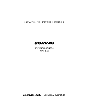 Television Monitor CNA8; Conrac Inc.; Baldwin (ID = 3076125) Television