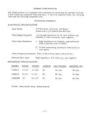 Television Monitor CNA8; Conrac Inc.; Baldwin (ID = 3076127) Television