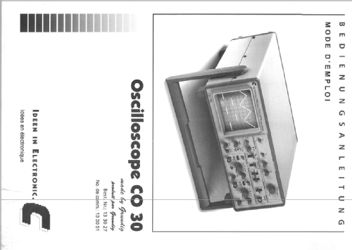 30 MHz-Oscilloscope CO 30; Conrad Electronic (ID = 2127974) Equipment