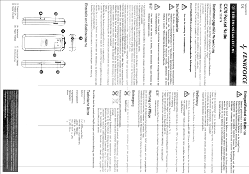 CX70; Renkforce Marke - (ID = 1024570) Radio