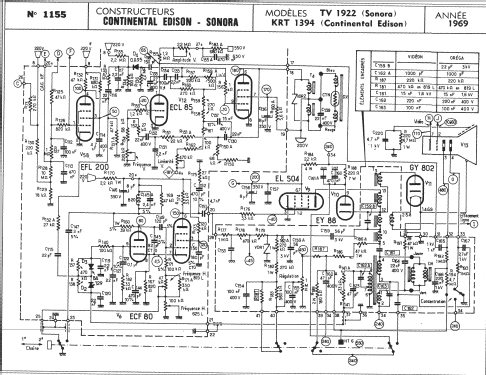 KRT 1394; Continental Edison, (ID = 260821) Televisore