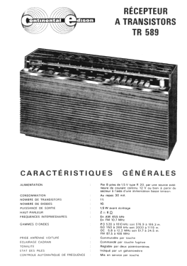 TR 589; Continental Edison, (ID = 2873842) Radio