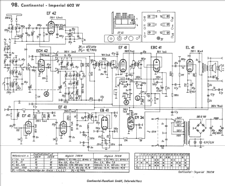 Imperial J 602W; Continental-Rundfunk (ID = 567334) Radio