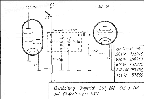 Imperial  J 501W; Continental-Rundfunk (ID = 291880) Radio