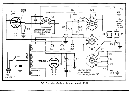 Capacitor-Resistor Bridge BF-60; Cornell-Dubilier (ID = 2871581) Equipment