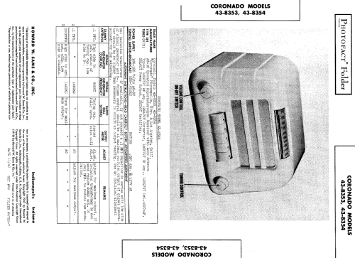 Coronado 43-8354 ; Gamble-Skogmo, Inc.; (ID = 496462) Radio