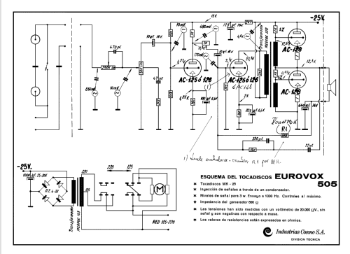 Eurovox 505; Cosmo S.A., (ID = 1060543) R-Player