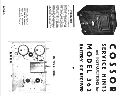 362; Cossor, A.C.; London (ID = 867312) Radio